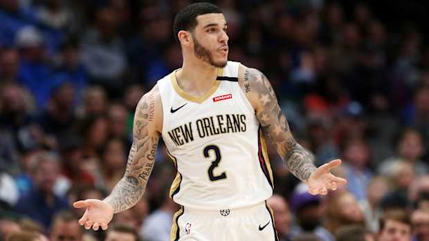 Lonzo Ball of the New Orleans Pelicans